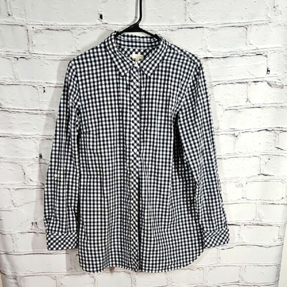 Talbots Gingham Button-down - Picture 1 of 6